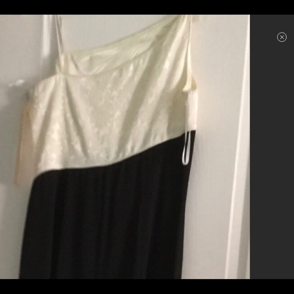 Scott MCclintok long dress black and white 14 Women’s New - Picture 2 of 4